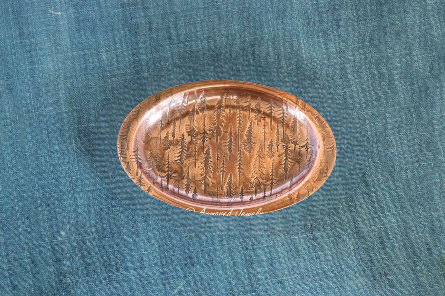 Copper Lost Pines Ring Trinket Dish