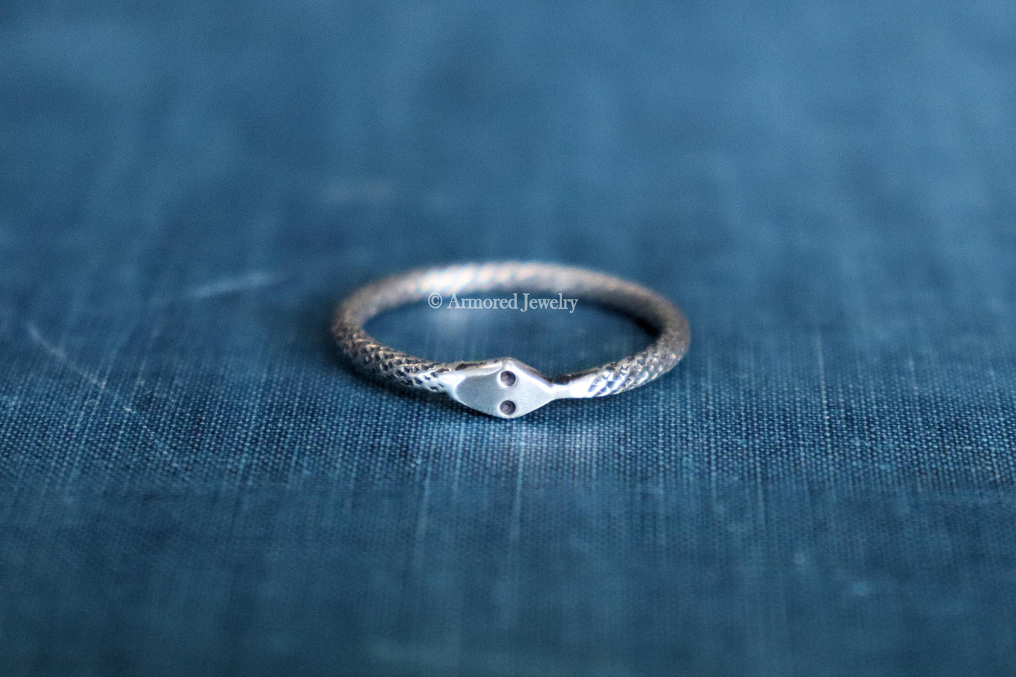 Sterling Silver Ouroboros Snake Ring