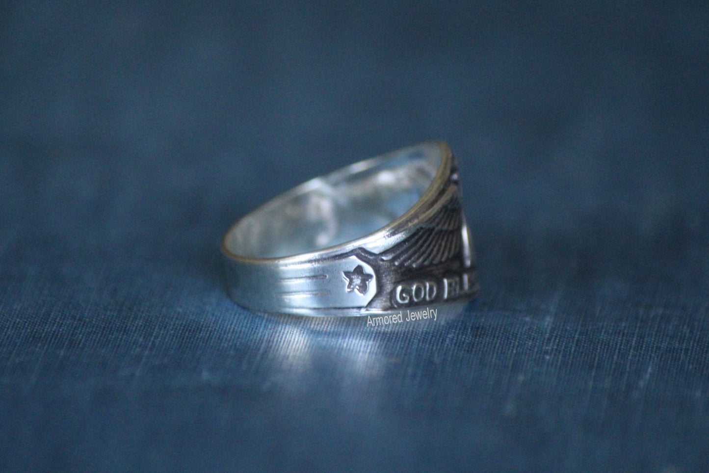 Sterling silver American Flag Ring