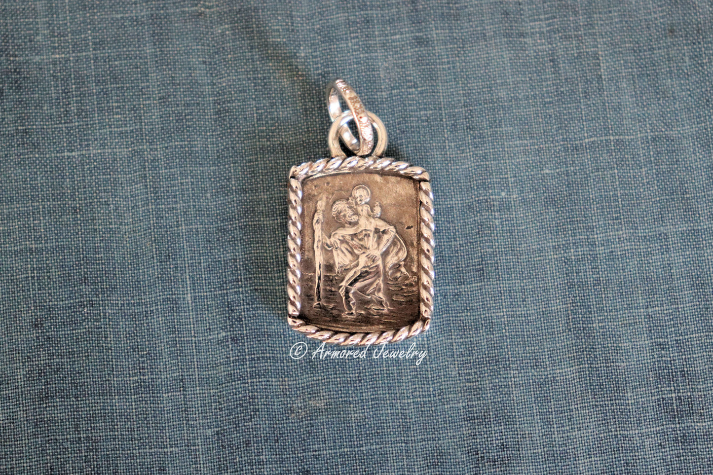 Sterling Silver St Christopher Necklace