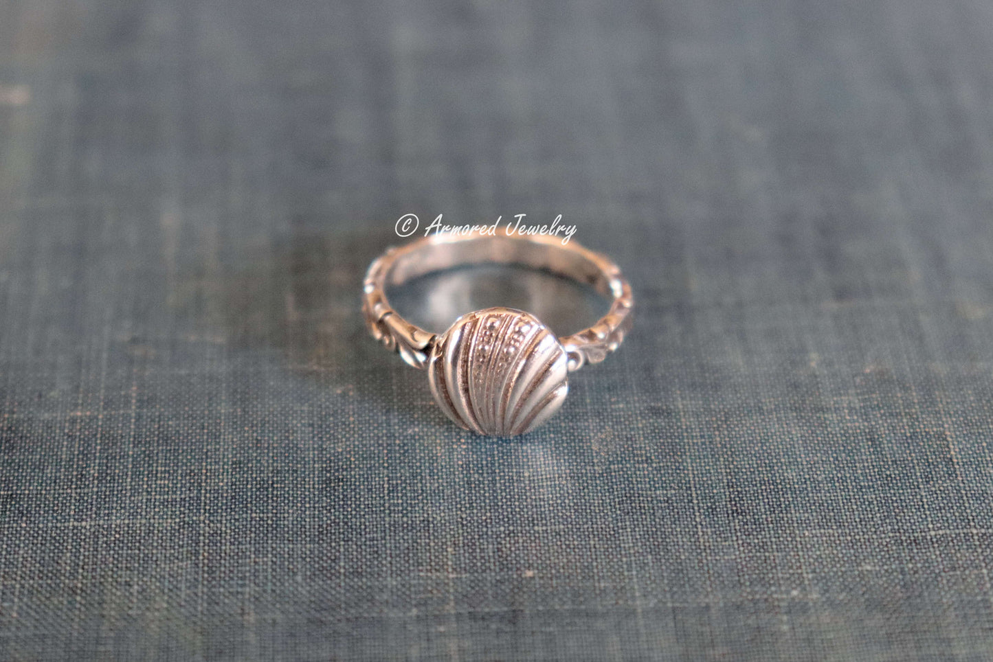Sterling Silver Mexican Concha Ring