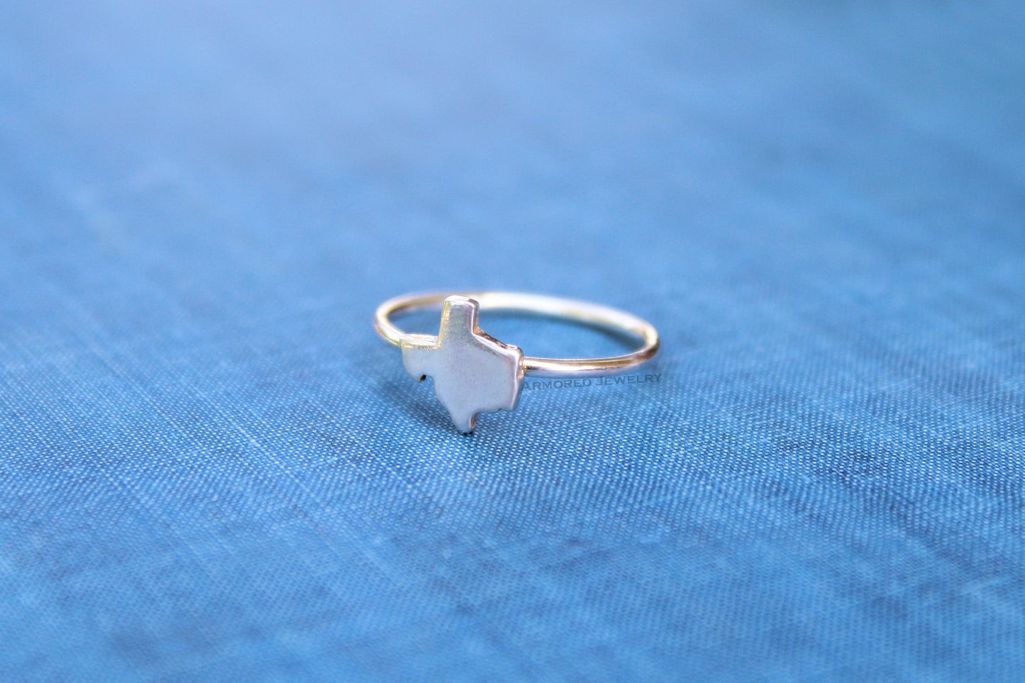 Sterling Silver State of Texas Ring