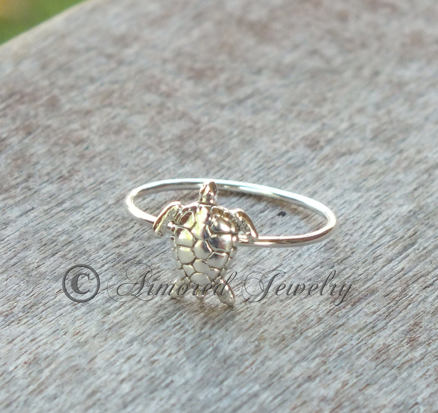 Sterling silver Seaturtle Sea Turtle Ring