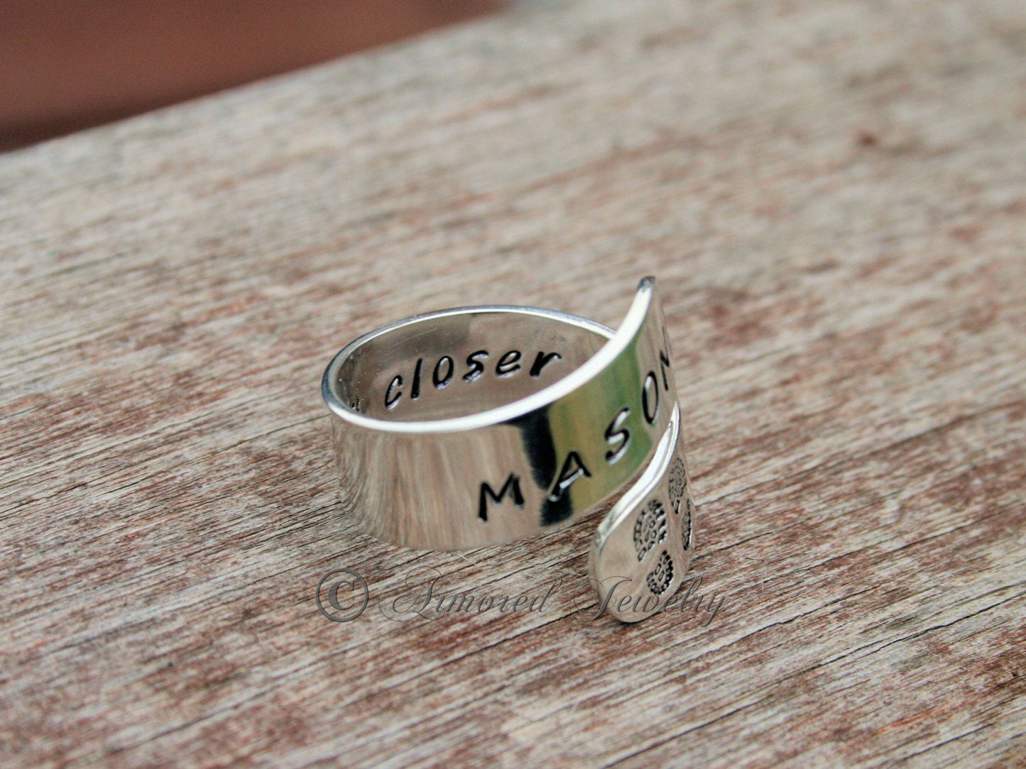 Sterling Silver Personalized Military Ring