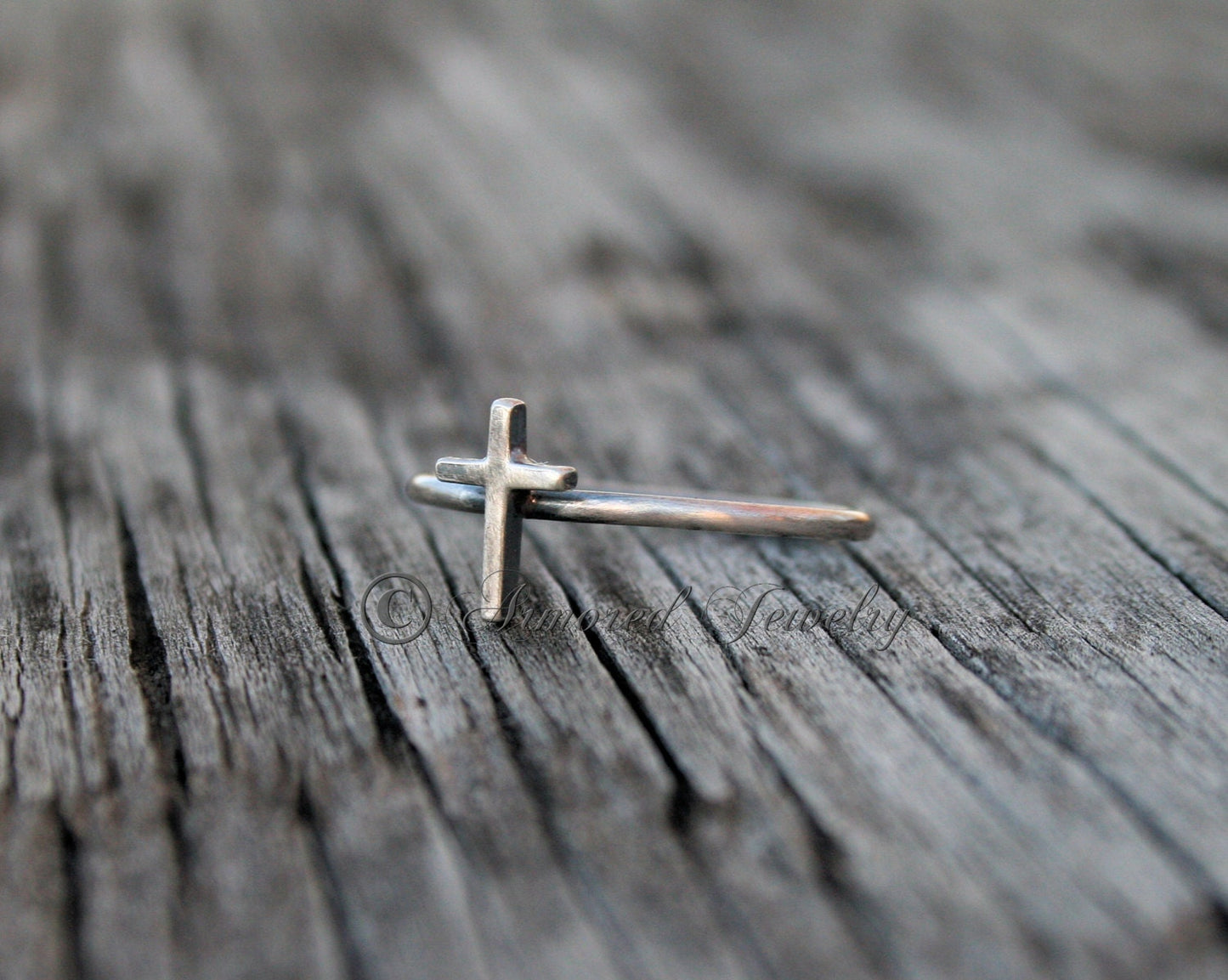Tiny Cross Stackable Ring