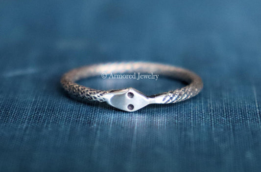Sterling Silver Ouroboros Snake Ring