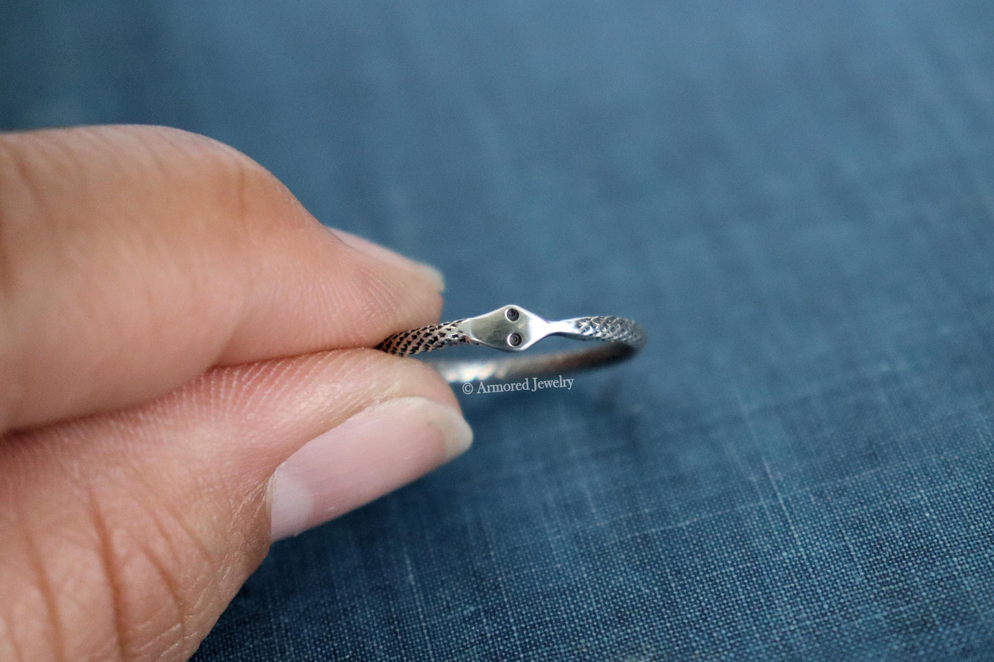 Sterling Silver Ouroboros Snake Ring