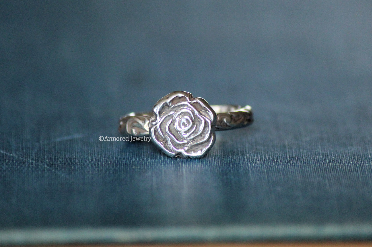 Sterling Silver Rose Ring