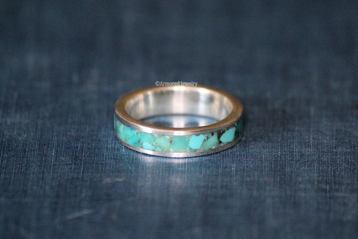 Sterling Silver Turquoise Inlay Ring