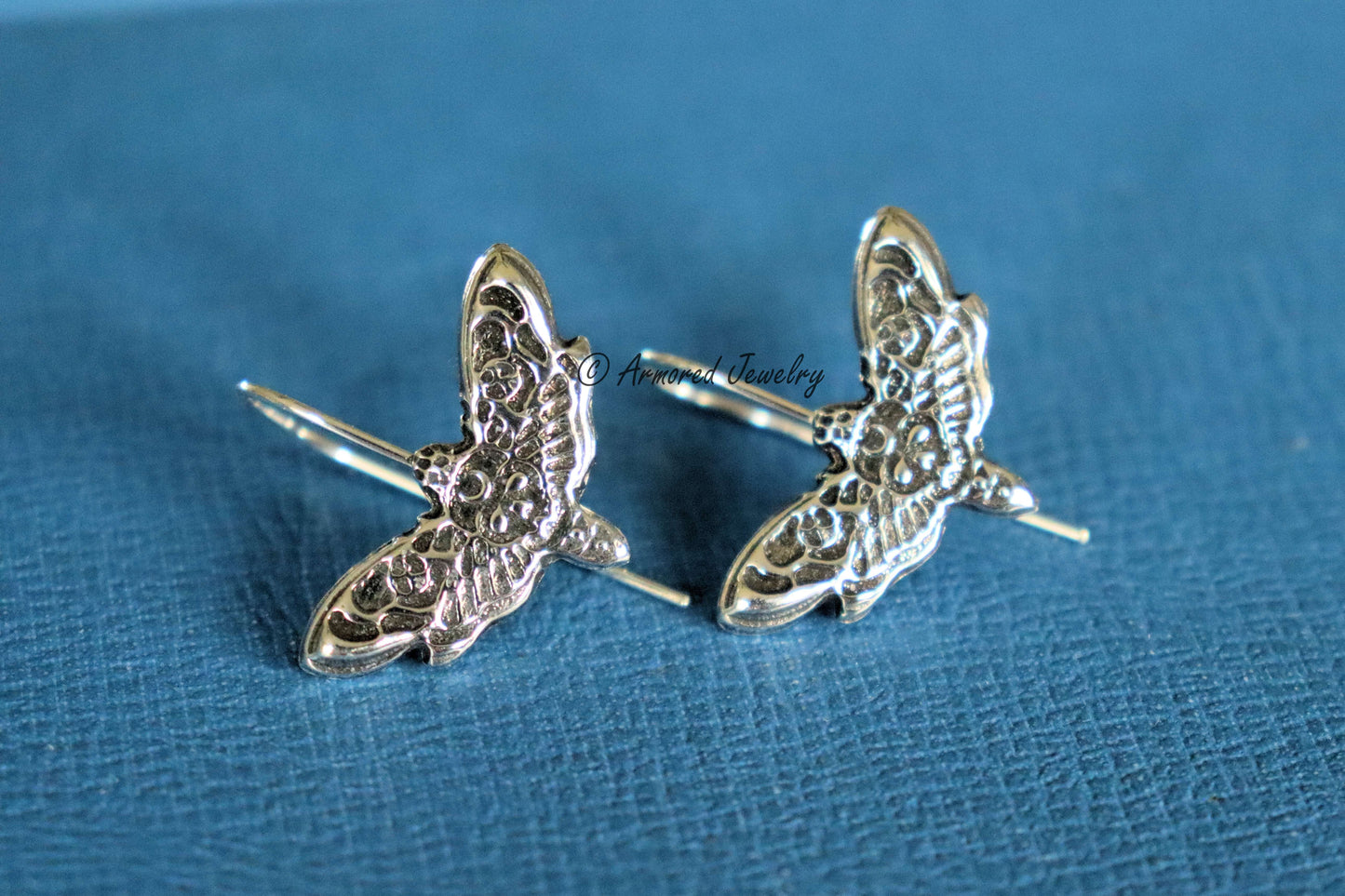 Sterling Silver Deaths head hawkmoth earrings