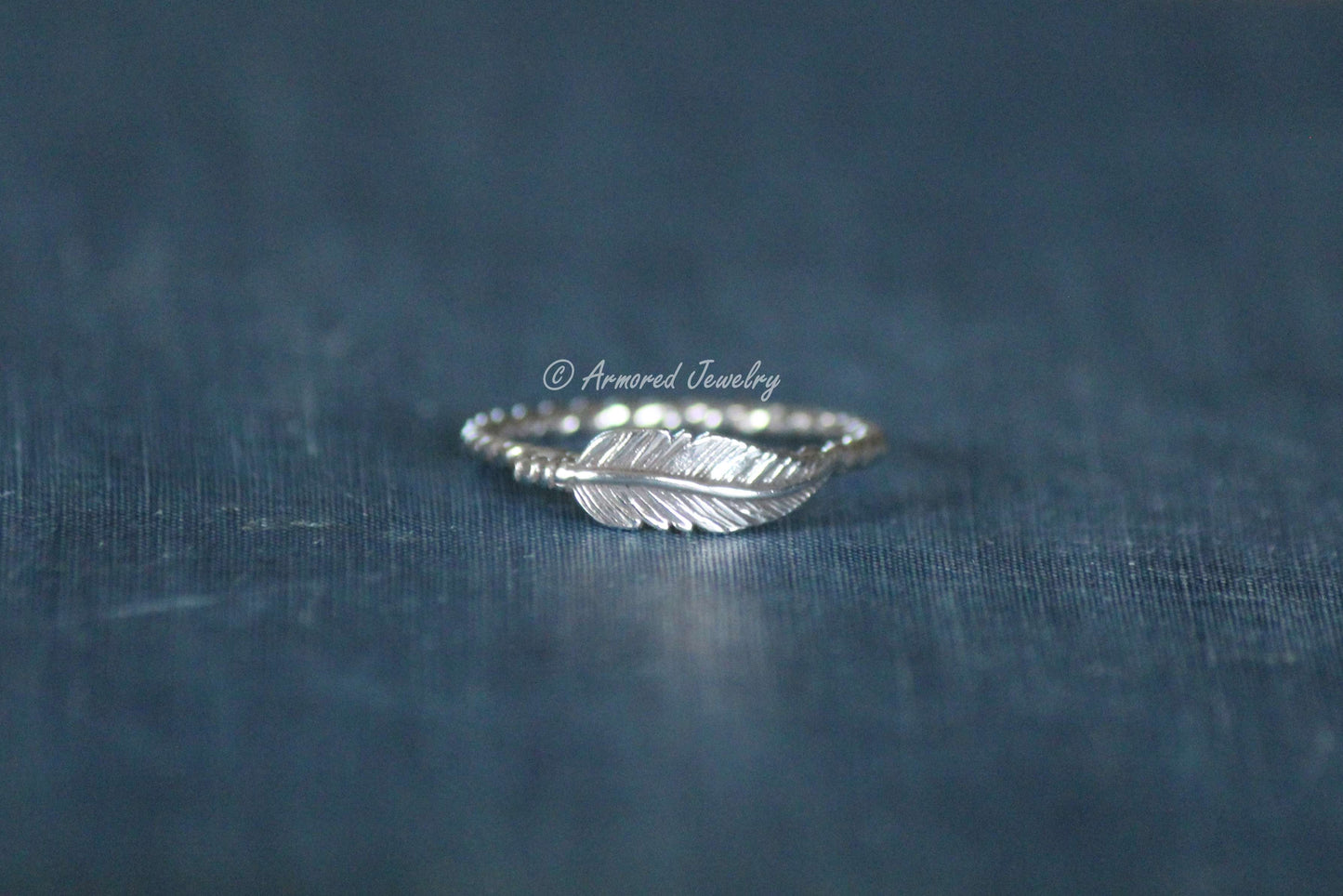 Sterling silver Feather Rope Ring