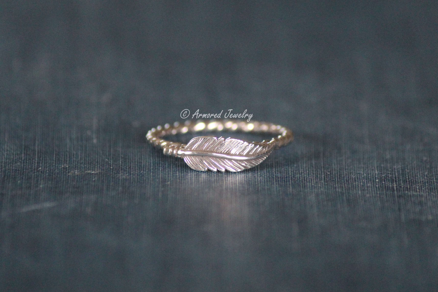 Sterling silver Feather Rope Ring