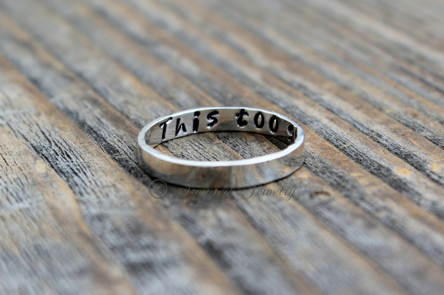 Sterling Silver This Too Shall Pass Ring