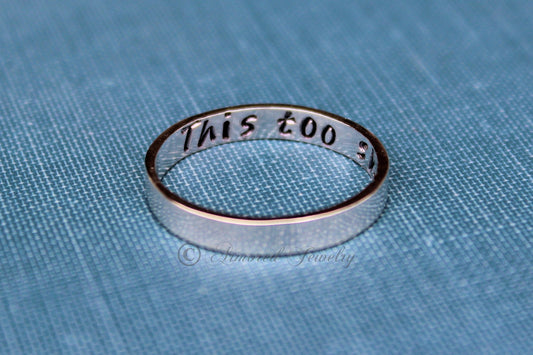 Sterling Silver This Too Shall Pass Ring