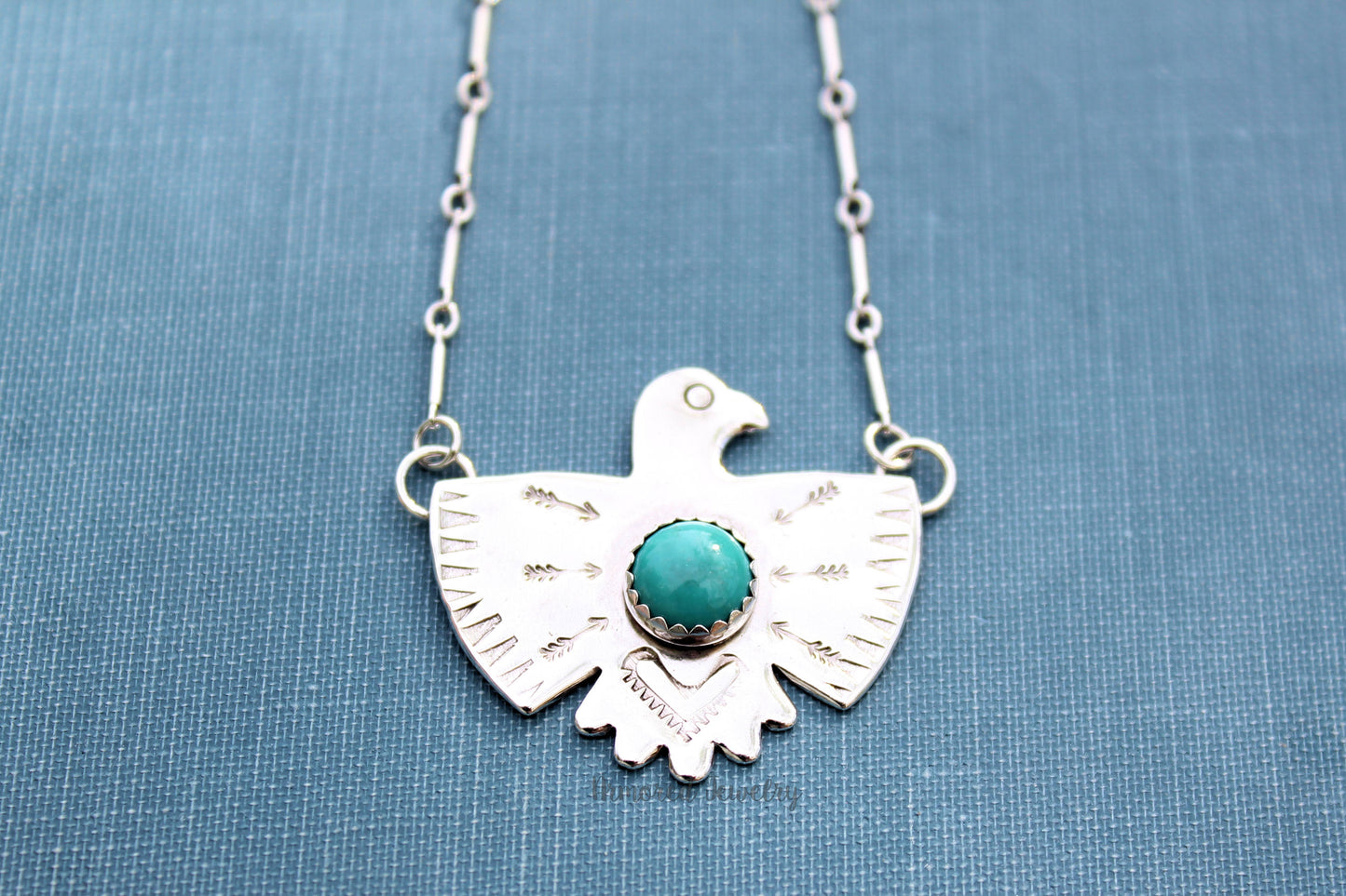 Turquoise Thunderbird Necklace