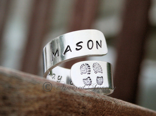 Sterling Silver Personalized Military Ring