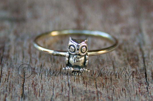 Sterling silver Owl Ring