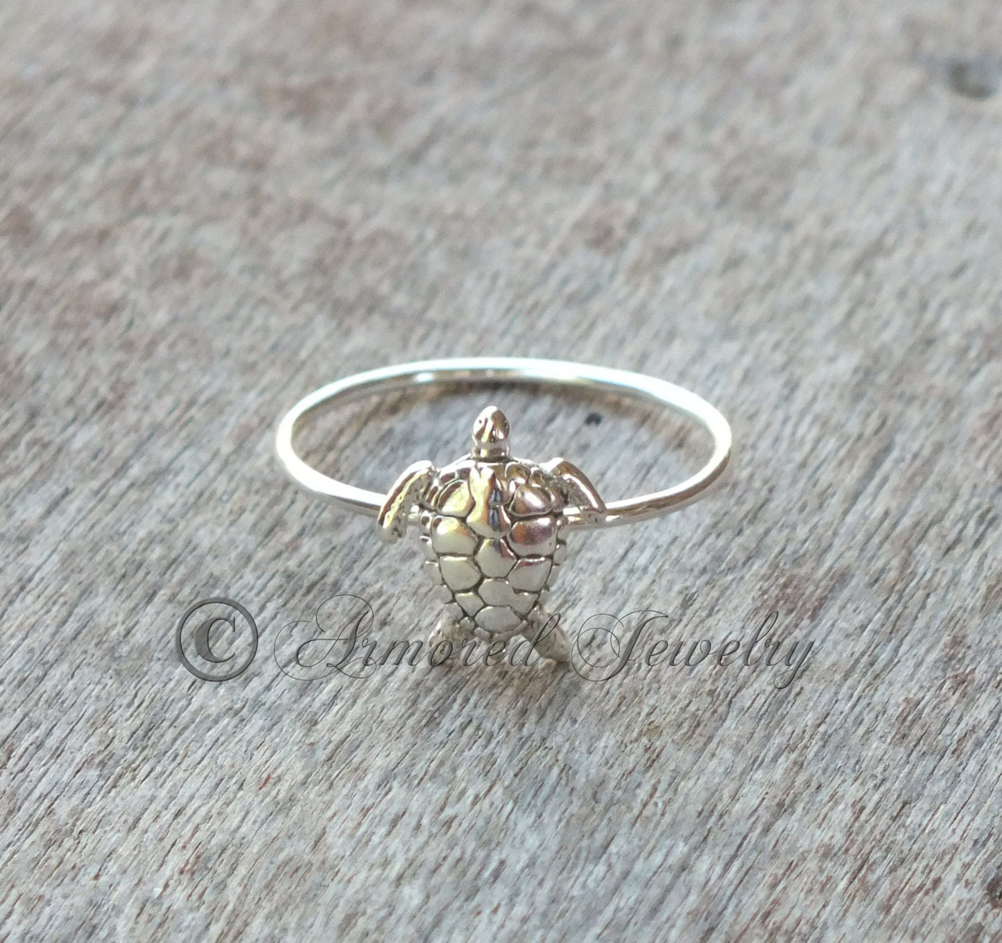 Sterling silver Seaturtle Sea Turtle Ring