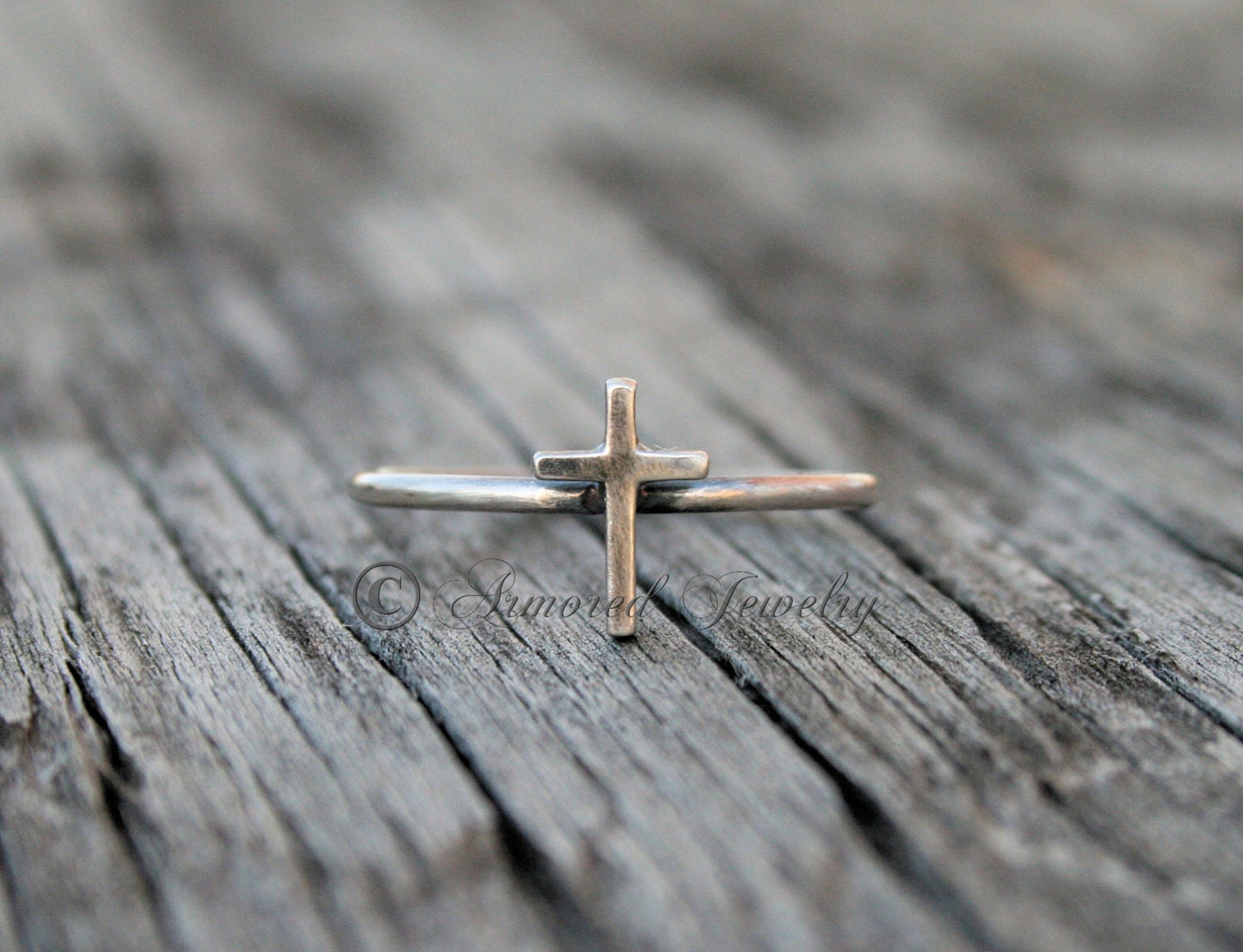 Tiny Cross Stackable Ring